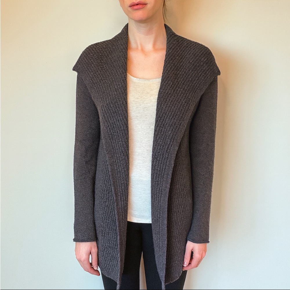 Barefoot Dreams Cozychic Light  Brown Small Cardigan